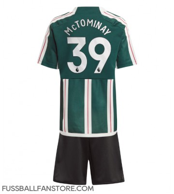 Manchester United Scott McTominay #39 Replik Auswärtstrikot Kinder 2023-24 Kurzarm (+ Kurze Hosen)